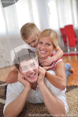 Image of family at home