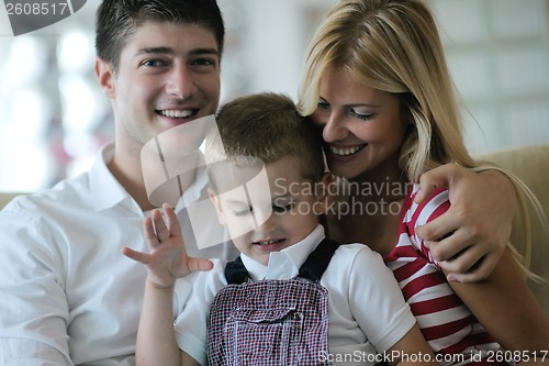 Image of family at home