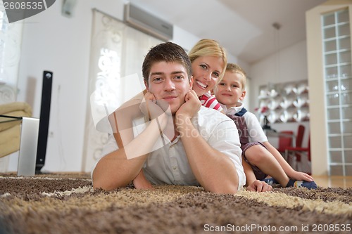 Image of family at home