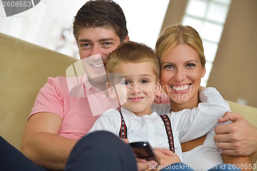 Image of family at home