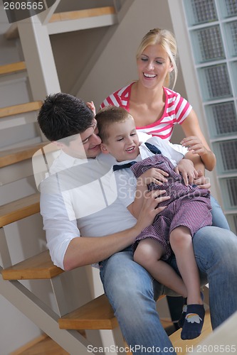 Image of family at home