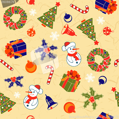 Image of Christmas Seamless Background