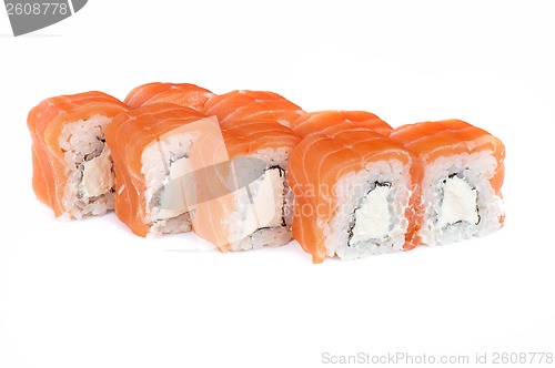Image of Roll with cream cheese and salmon