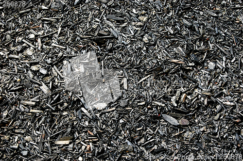 Image of Black wood chips