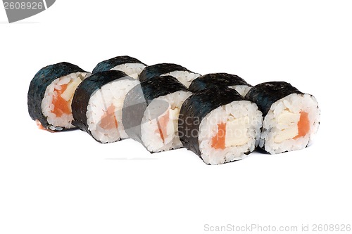 Image of sushi fresh maki rolls