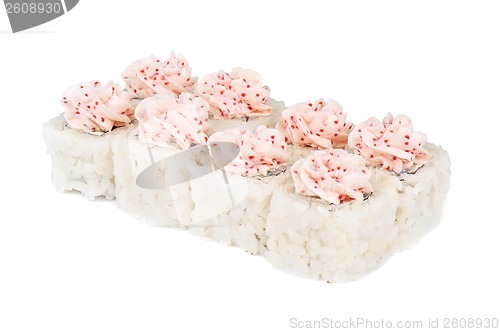 Image of Roll with cream cheese, tobiko caviar