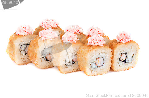 Image of roasted sushi rolls
