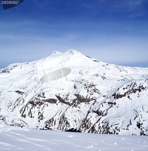 Image of Panoramic view on mount Elbrus