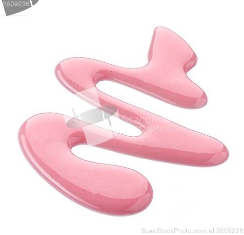 Image of pink cream sample