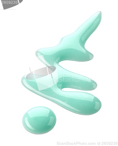 Image of shower gel on a white background