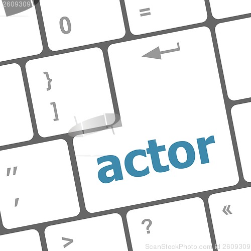 Image of Actor button on keyboard key