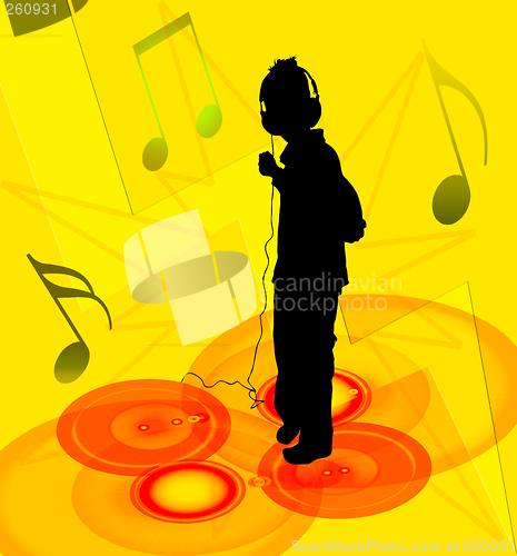 Image of boy and headphones
