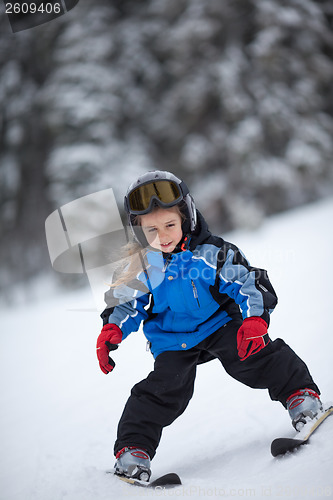 Image of Little ski girl