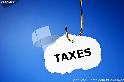 Image of Hooked Taxes Concept