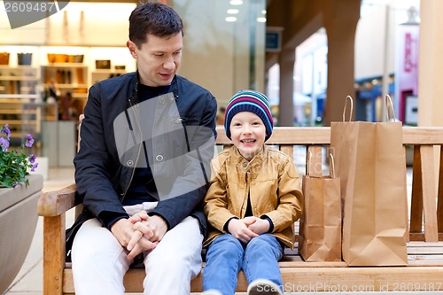 Image of family shopping