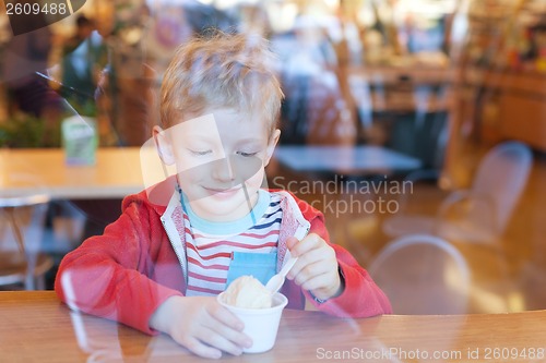 Image of kid eating ice cream