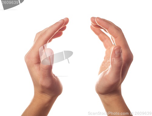 Image of Applause two human hands isolated