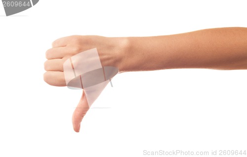 Image of Thumbs Down Hand