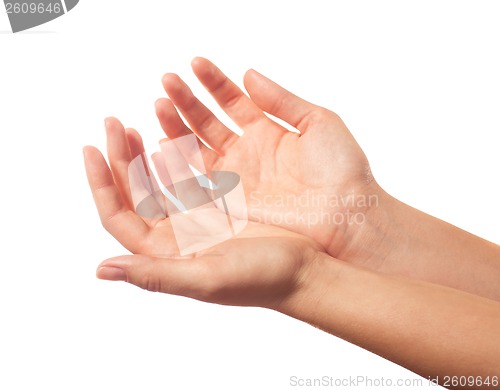 Image of Two begging hands