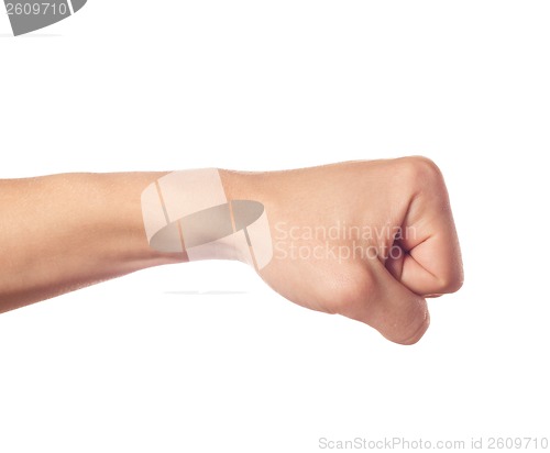 Image of Gesturing human hand isolated