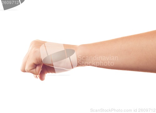 Image of Human's hand keeping something