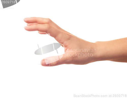 Image of Taking something human hand