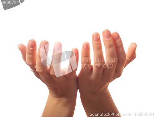 Image of Two human hands asking for something