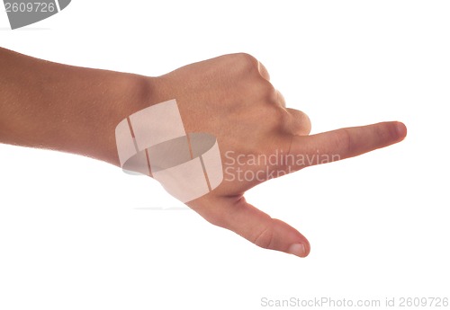 Image of Gesturing human hand