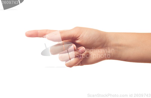 Image of Pointing human hand