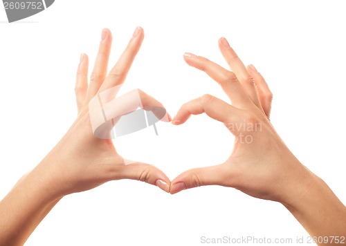 Image of Two romantic hands