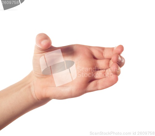 Image of Tense human hand