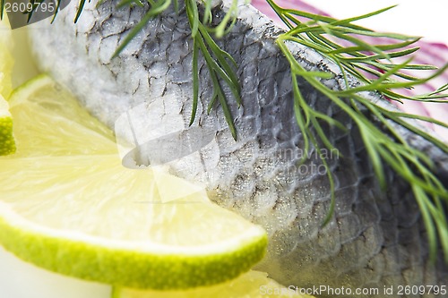 Image of Fillet herring with onion and lemon