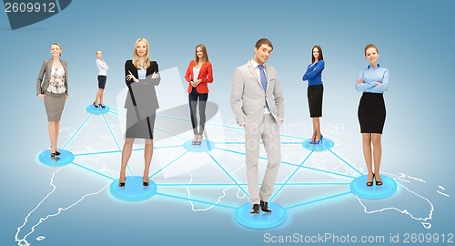 Image of social or business network