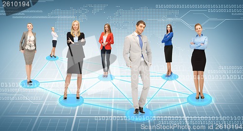 Image of social or business network