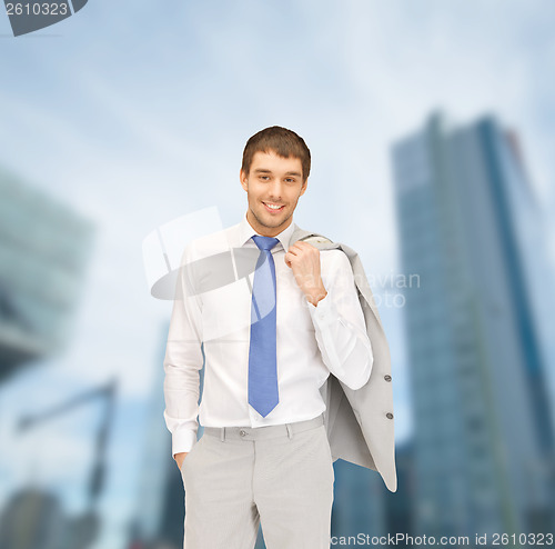 Image of handsome businessman in suit