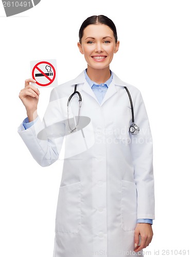 Image of smiling female doctor with stethoscope