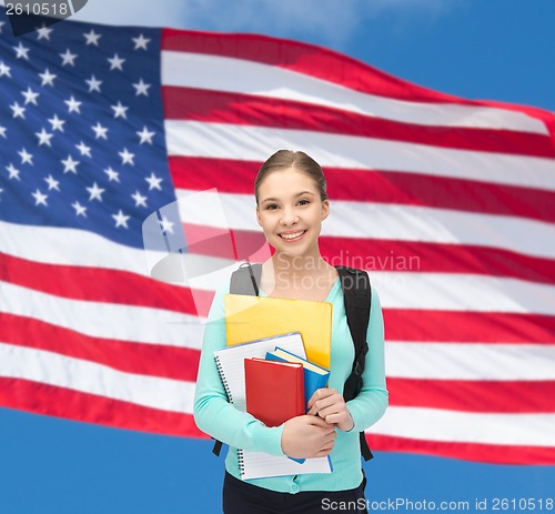 Image of happy and smiling teenage girl