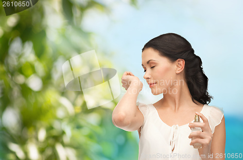 Image of beautiful woman with long hair