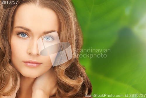 Image of beautiful woman with long hair