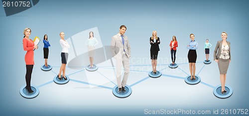 Image of social or business network