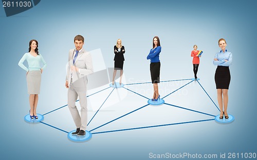 Image of social or business network