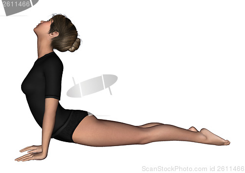 Image of Girl Exercising Yoga