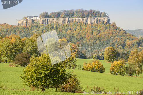 Image of Saxon Switzerland fortress Konigstein