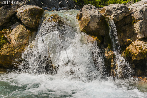 Image of waterfall in alps