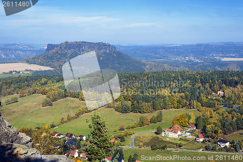 Image of Saxon Switzerland with Lilienstein