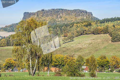 Image of Saxon Switzerland with Lilienstein