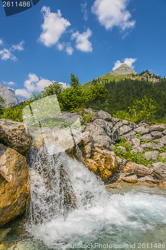 Image of Waterfall and rocks in the Austrian Alps