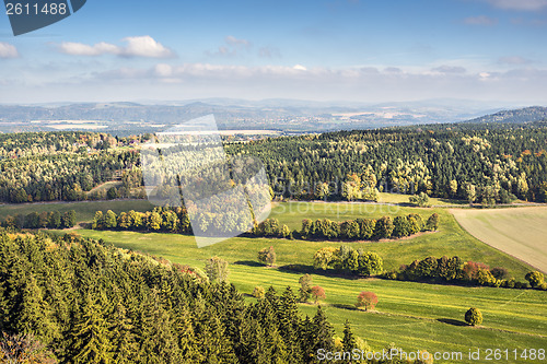 Image of Saxon Switzerland autumn landscape