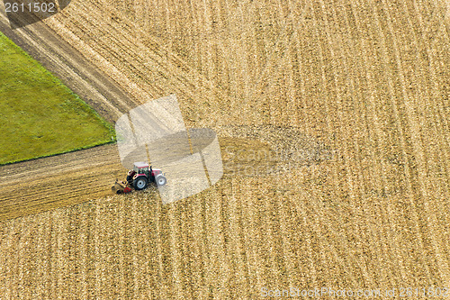 Image of tractor on field