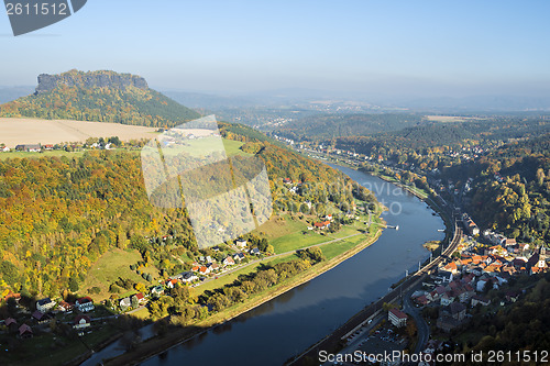 Image of Saxon Switzerland with Lilienstein